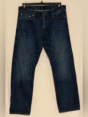 Levi's 514 Men's Straight Fit Denim Jeans Wash 34x30 Dark Indigo Blue